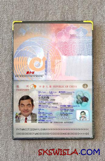 Tajwan paszport 2021-obecnie wygląd zdjęcia pliki PSD, skan i fotografowany obraz